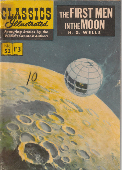 Classics Illustrated #52 - First Men in the Moon - British edition