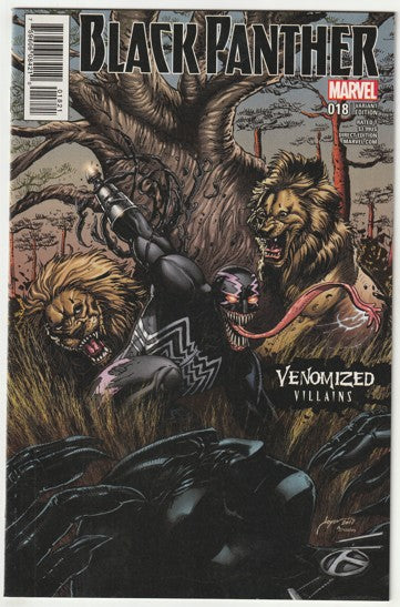 Black Panther #18 (2017) - Venomized Villains Klaw Variant Cover