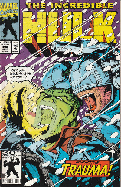 Incredible Hulk #394 (1992) - 1st Appearance of Trauma