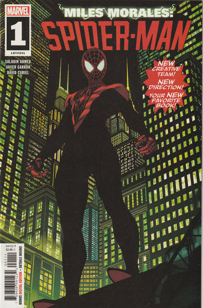 Miles Morales: Spider-Man #1 (LGY #241, 2019)