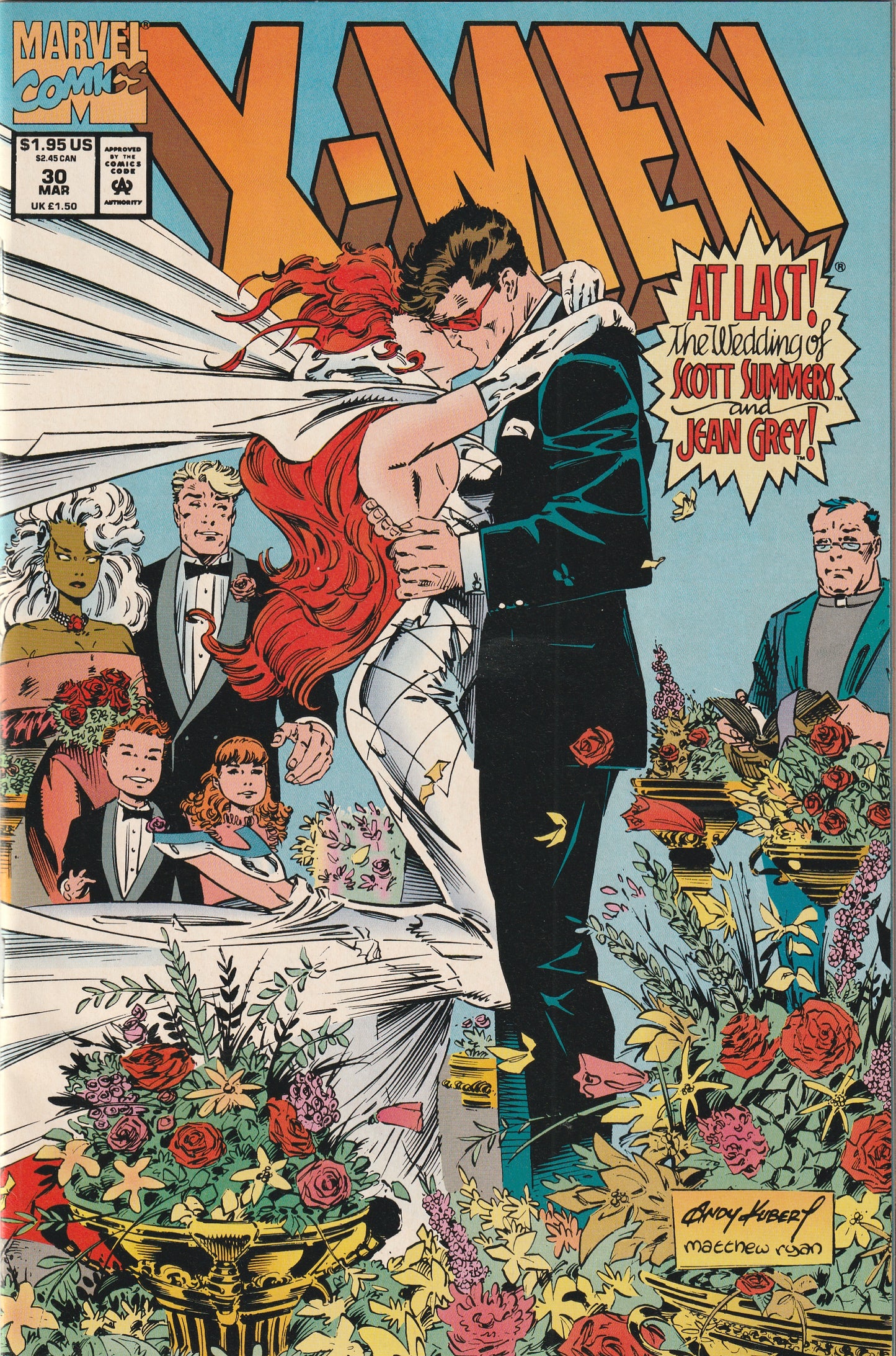 X-Men #30 (1994) - Marriage of Cyclops (Scott Summers) & Jean Grey