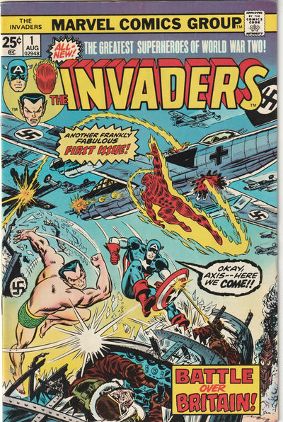 The Invaders #1 (1975) - 1st team appearance of The Invaders II & Donar