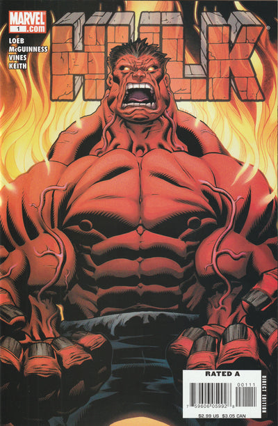 Hulk #1 (2008) - 1st cover appearance of the Red Hulk, Death of Abomination