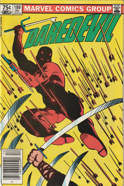 Daredevil #189 (1982) - Death of Stick, Canadian price variant