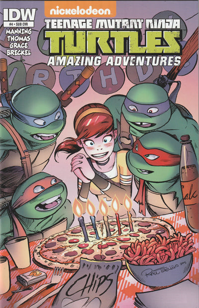 Teenage Mutant Ninja Turtles Amazing Adventures  #4 (2015) - Raul Trevino Subscription Variant Cover