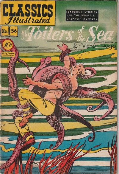 Classics Illustrated #56 - The Toilers of the Sea (1st printing, 1949)