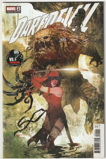 Daredevil #2 (LGY #650) (2022) - Bill Sienkiewicz Predator Variant Cover