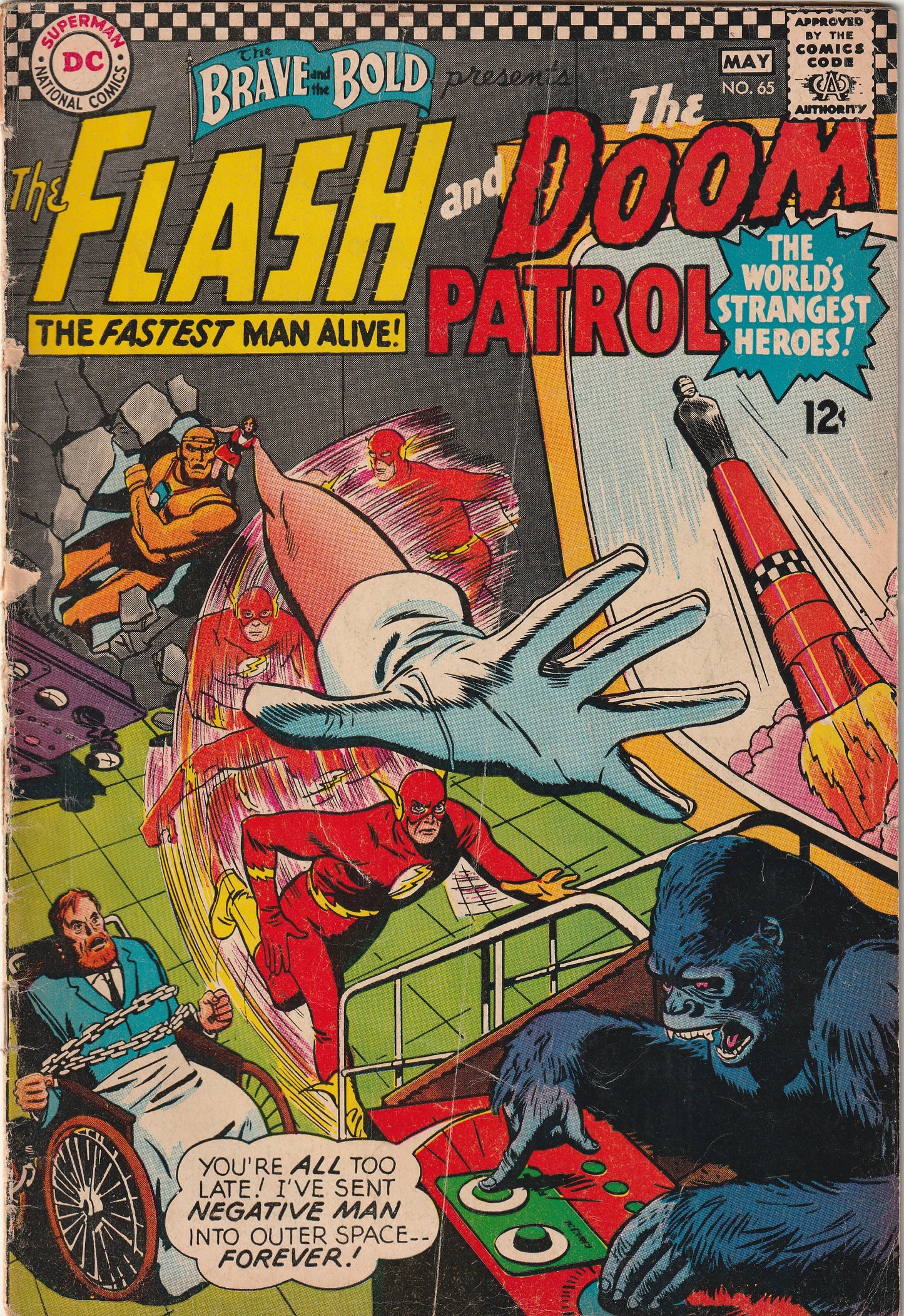 Brave and the Bold #65 (1966) - The Flash and The Doom Patrol