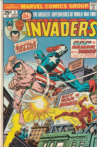 The Invaders #3 (1975) - 1st full appearance of U-Man aka Merrano