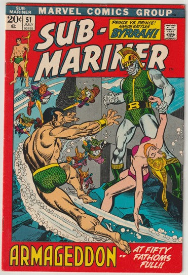 The Sub-Mariner #51 (1972) - Bill Everett, Origin of Namorita