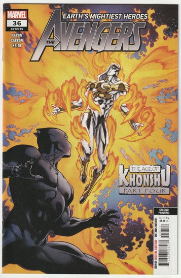 Avengers #36 (LGY #736) (2020) - Javier Garron Second Printing Variant Cover