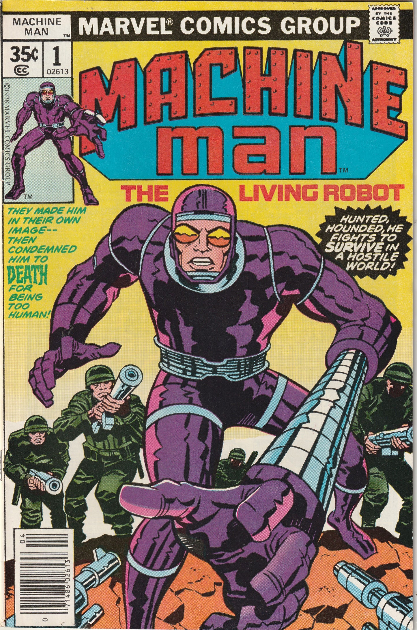 Machine Man #1 (1978) - 1st Appearance of Machine Man (Aaron Stack) in Own Title