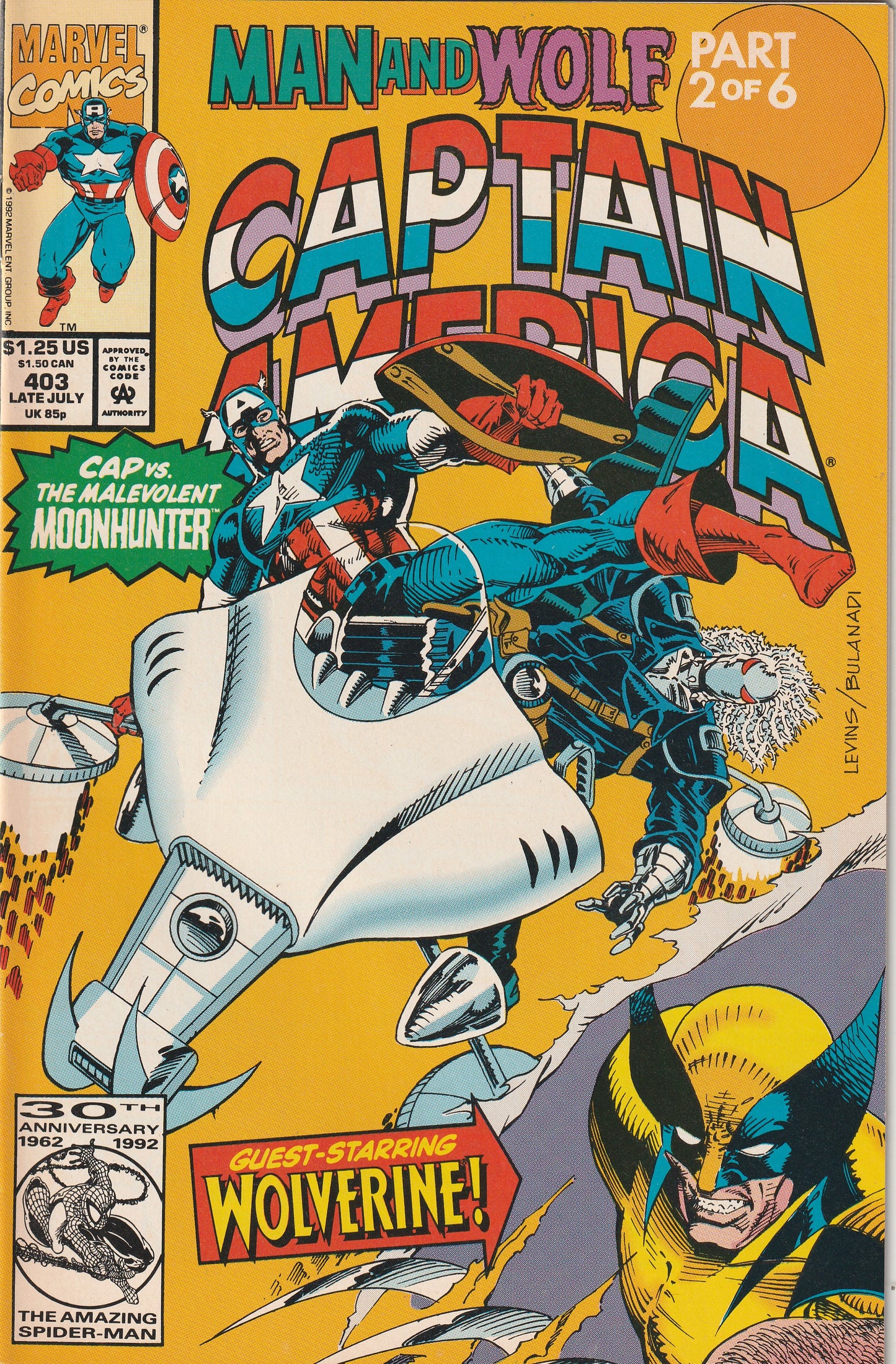 Captain America #403 (1992) - Guest starring Wolverine