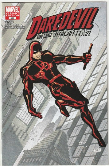 Daredevil #501 (2009) - Tim Sale Incentive Variant Cover