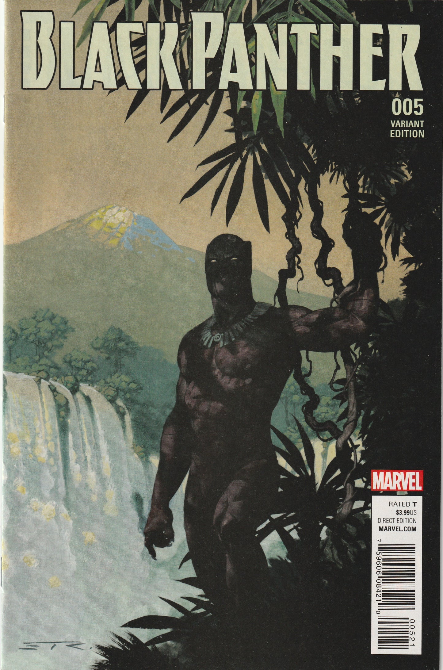 Black Panther #5 (2016) - Esad Ribic Connecting A Variant Cover