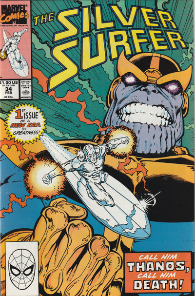 Silver Surfer #34 (1990) - Thanos Resurrected