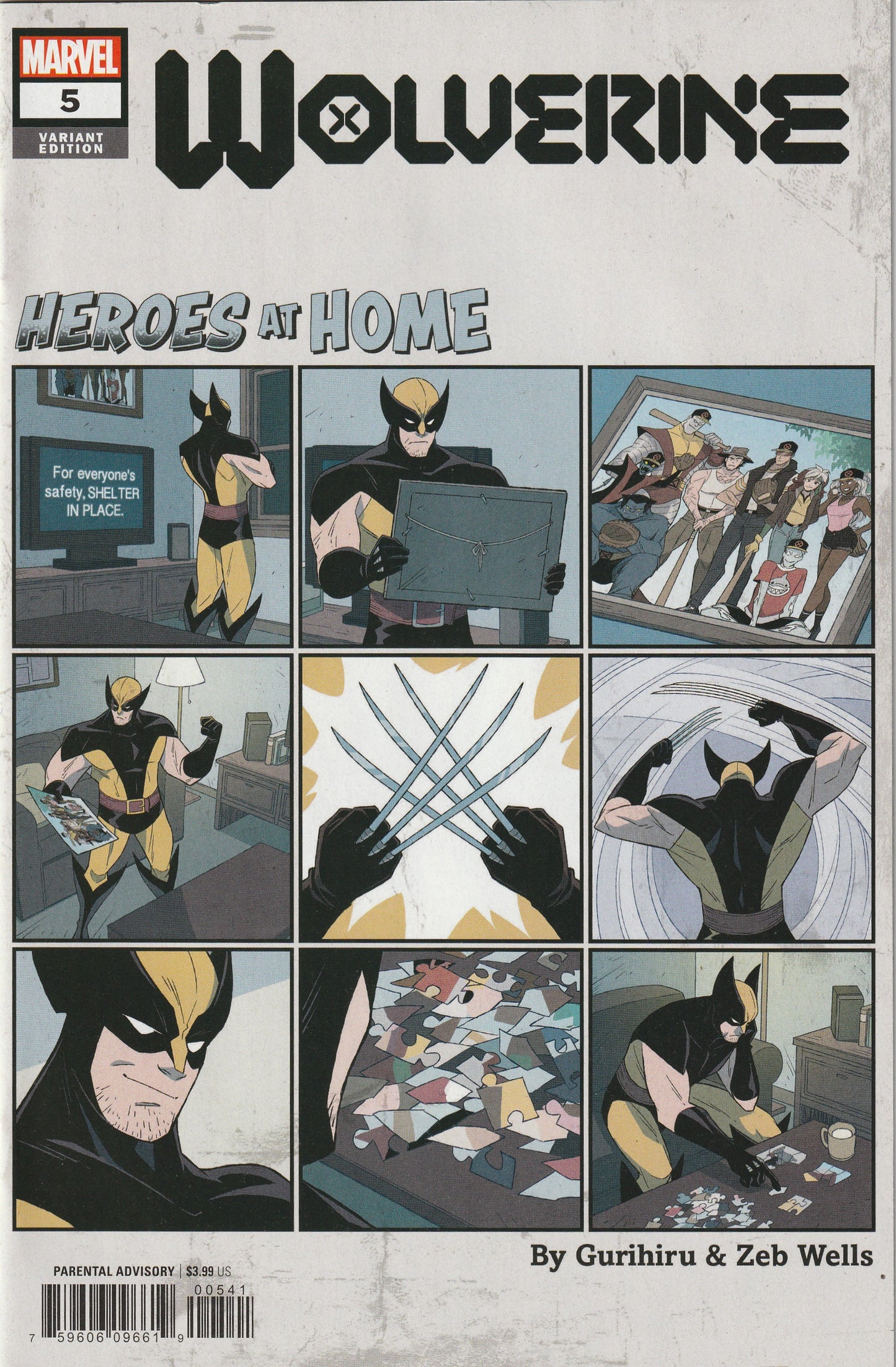 Wolverine #5 (2020) - Variant Gurihiru Heroes At Home Cover