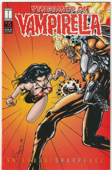Vengeance of Vampirella #8 (1994) - Open bag w/trading card