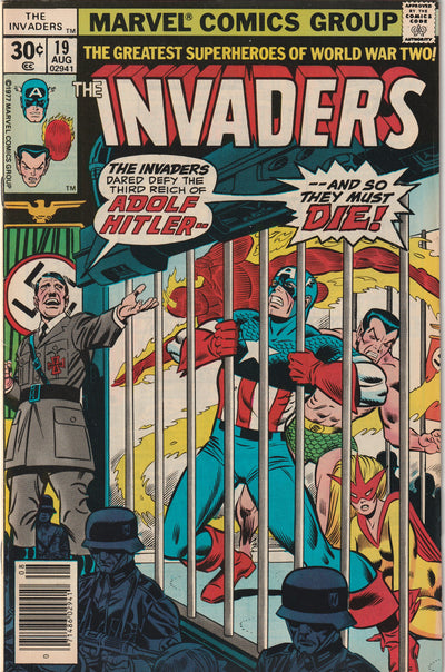 The Invaders #19 (1977) - Brian Falsworth becomes New Union Jack, Adolph Hitler cover