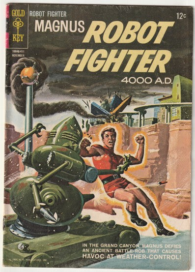 Magnus Robot Fighter #8 (1964) - Painted cover