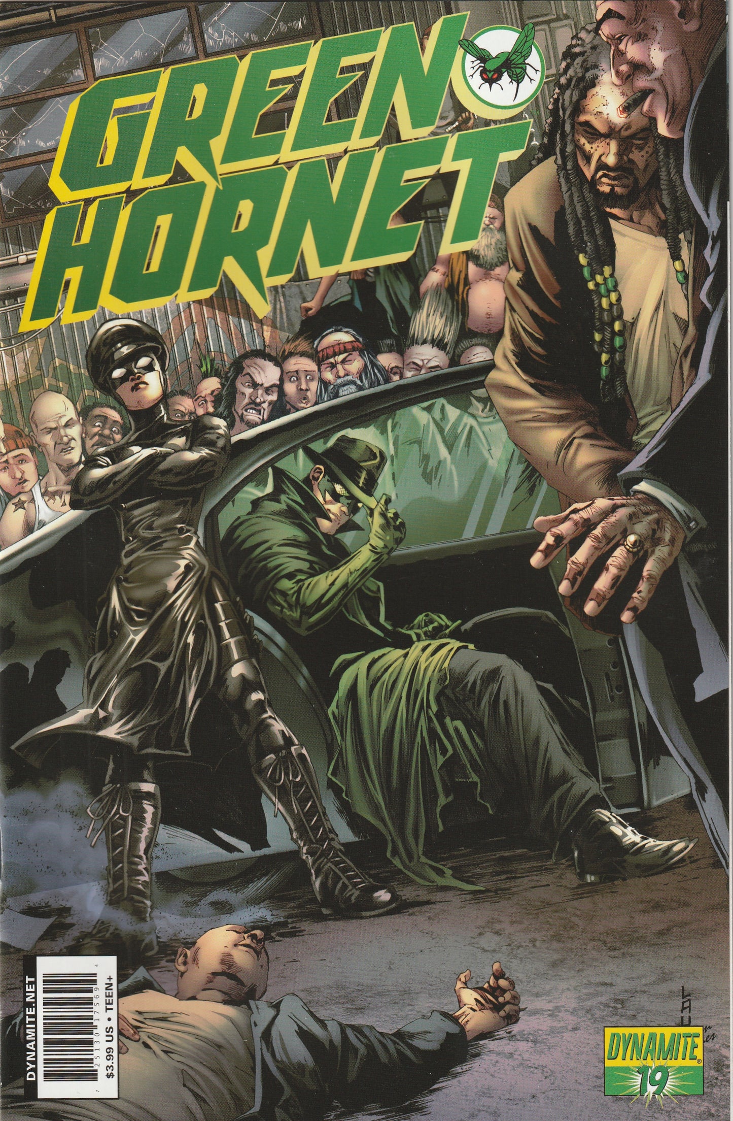 Green Hornet #19 (2011) - Cover by Jonathan Lau