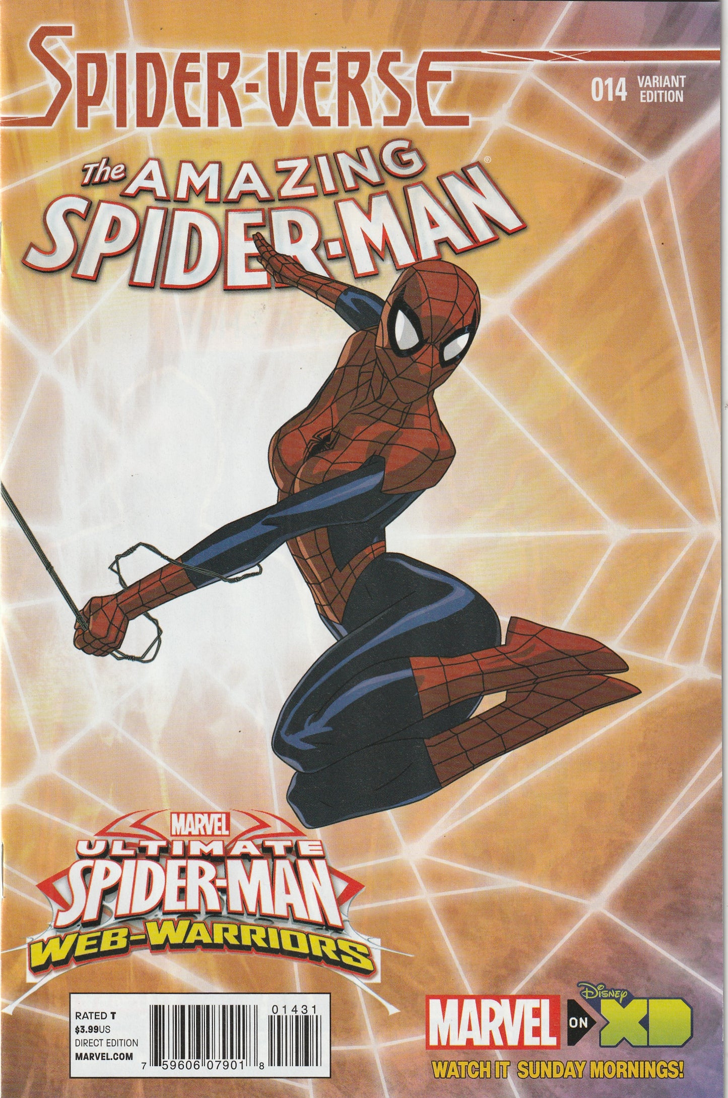 Amazing Spider-Man (Volume 3) #14 (2015) - Jeff Wamester Marvel Animation Variant Cover, Ratio 1:10