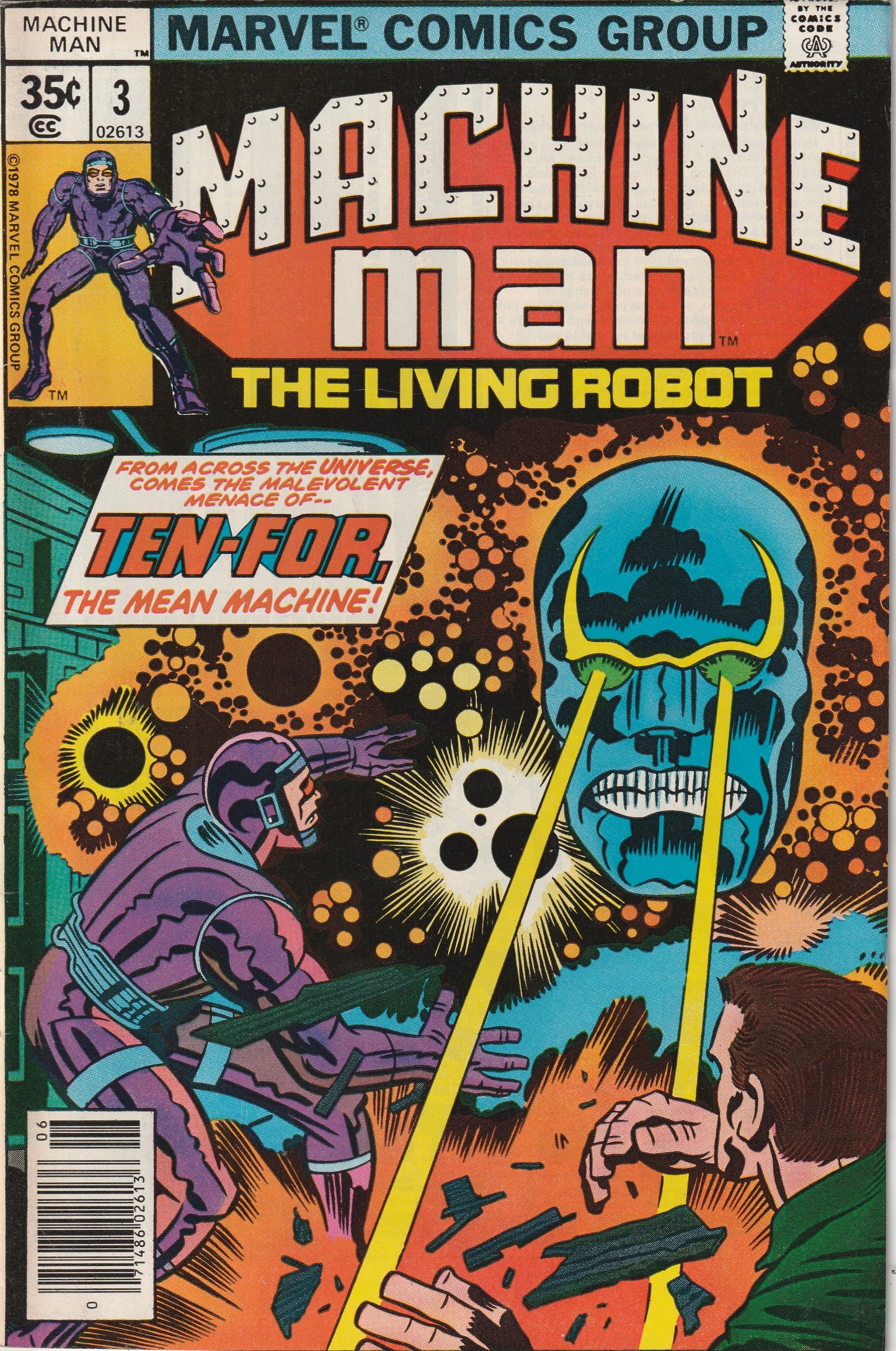 Machine Man #3 (1978) - Written and drawn by Jack Kirby