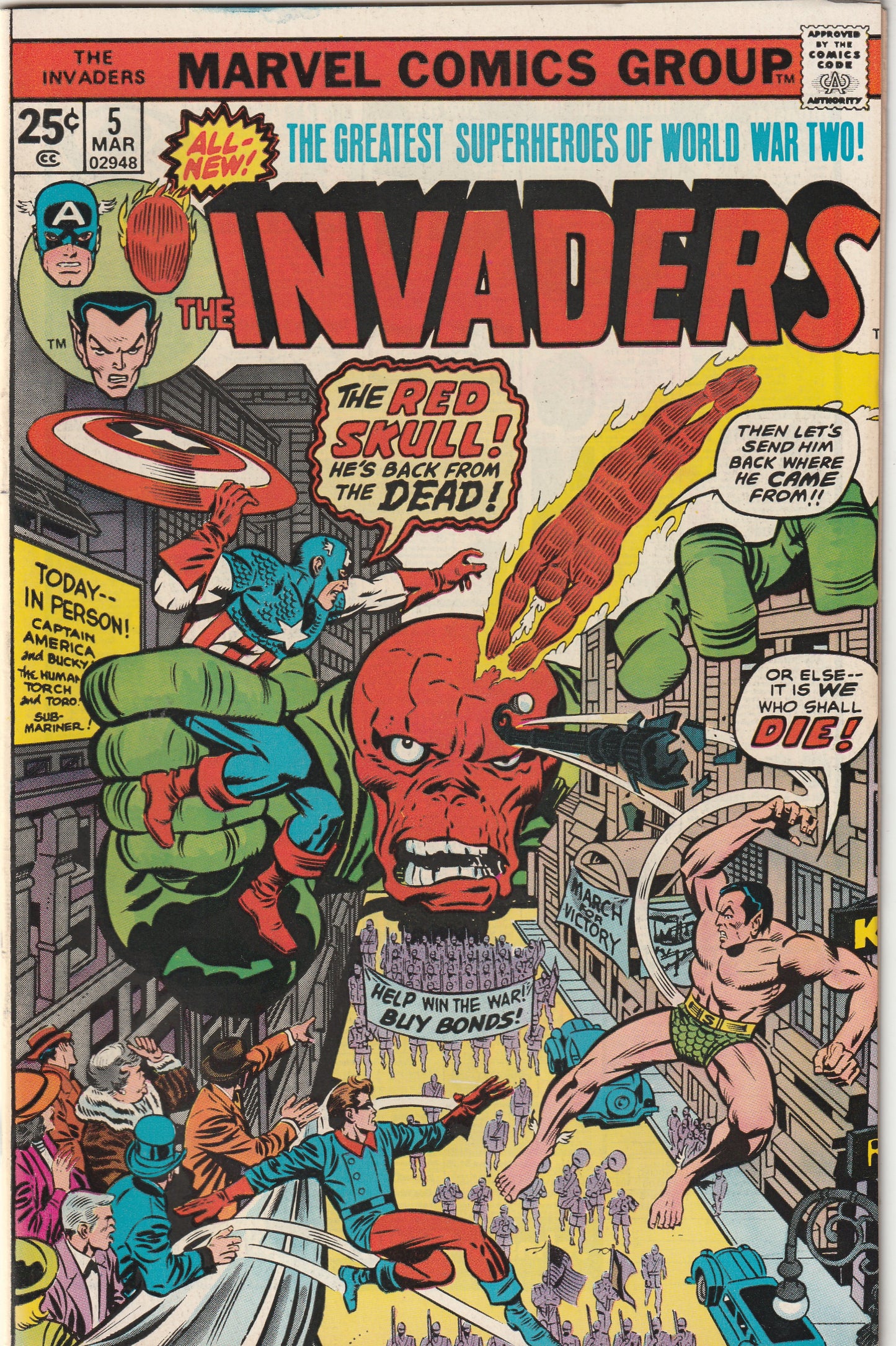 The Invaders #5 (1976) - Origin of the Liberty Legion