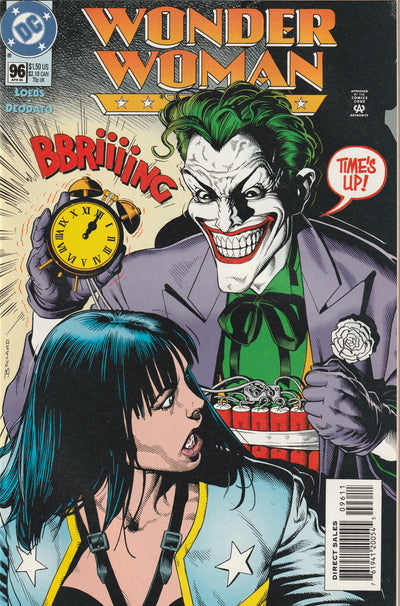 Wonder Woman #96 (1995) - Classic Joker cover