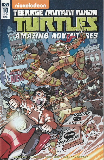 Teenage Mutant Ninja Turtles Amazing Adventures #10 (2016) - Jerry Gaylord Subscription Variant Cover
