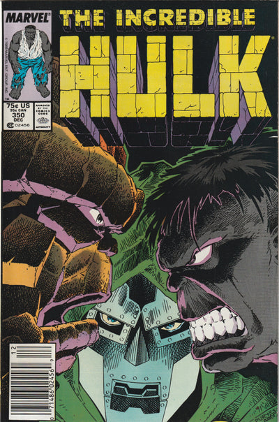 Incredible Hulk #350 (1988) - Hulk/Thing Battle - Newsstand edition