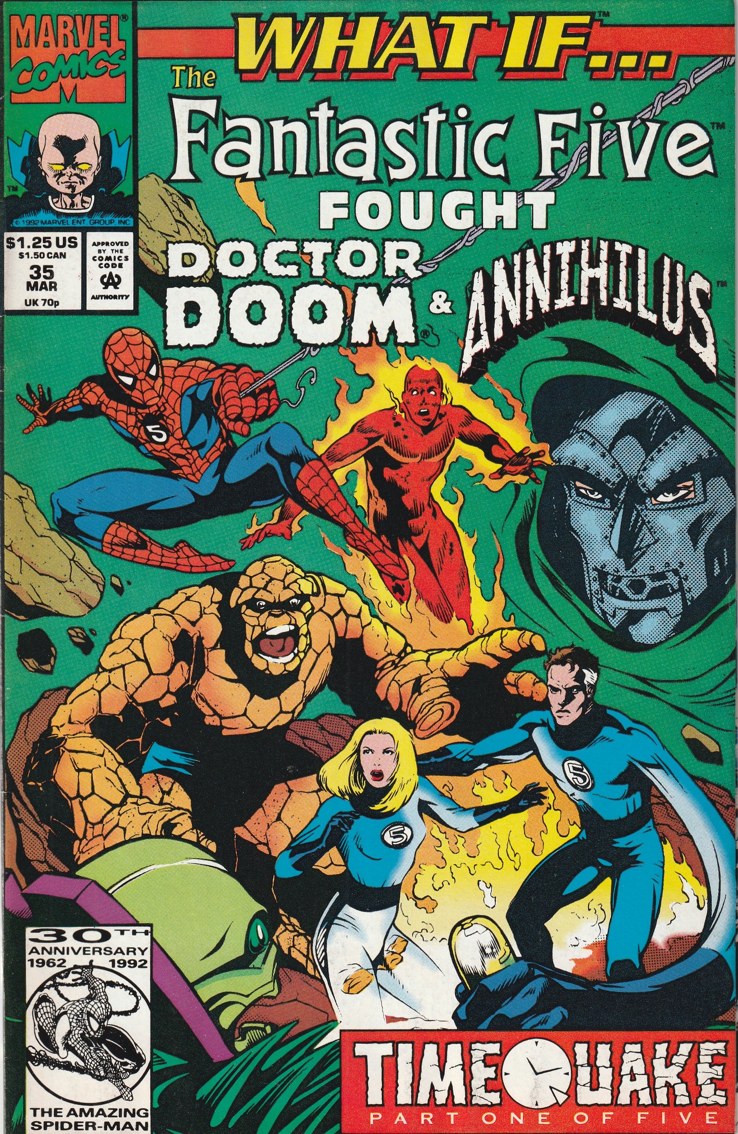 What If? #35 (Vol 2 - 1992) - Fantastic Five Fought Dr Doom & Annihilus?