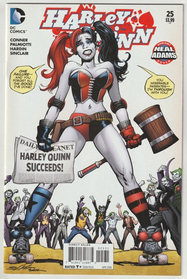 Harley Quinn #25 (Vol 2, 2016) - Neal Adams Variant Cover