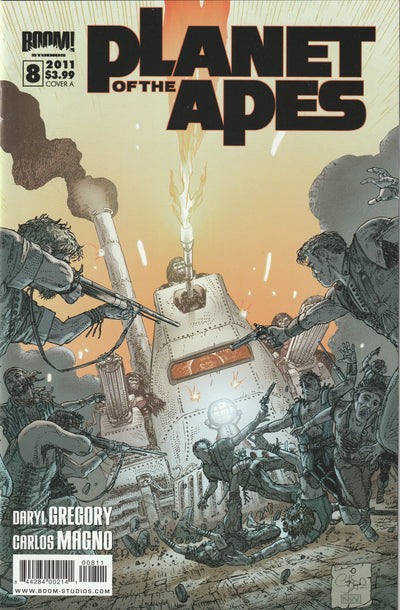 Planet of the Apes #8 (2011) - Cover A by Carlos Magno