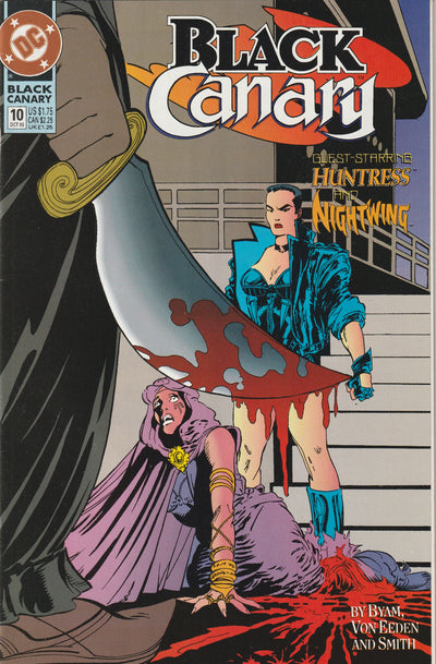 Black Canary #10 (1993) - The Huntress & Nightwing