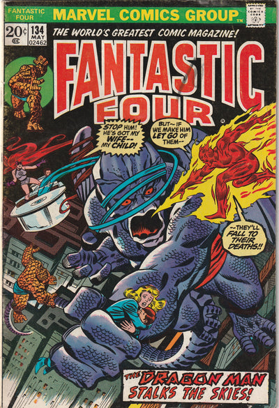 Fantastic Four #134 (1973) - Dragon Man Appearance