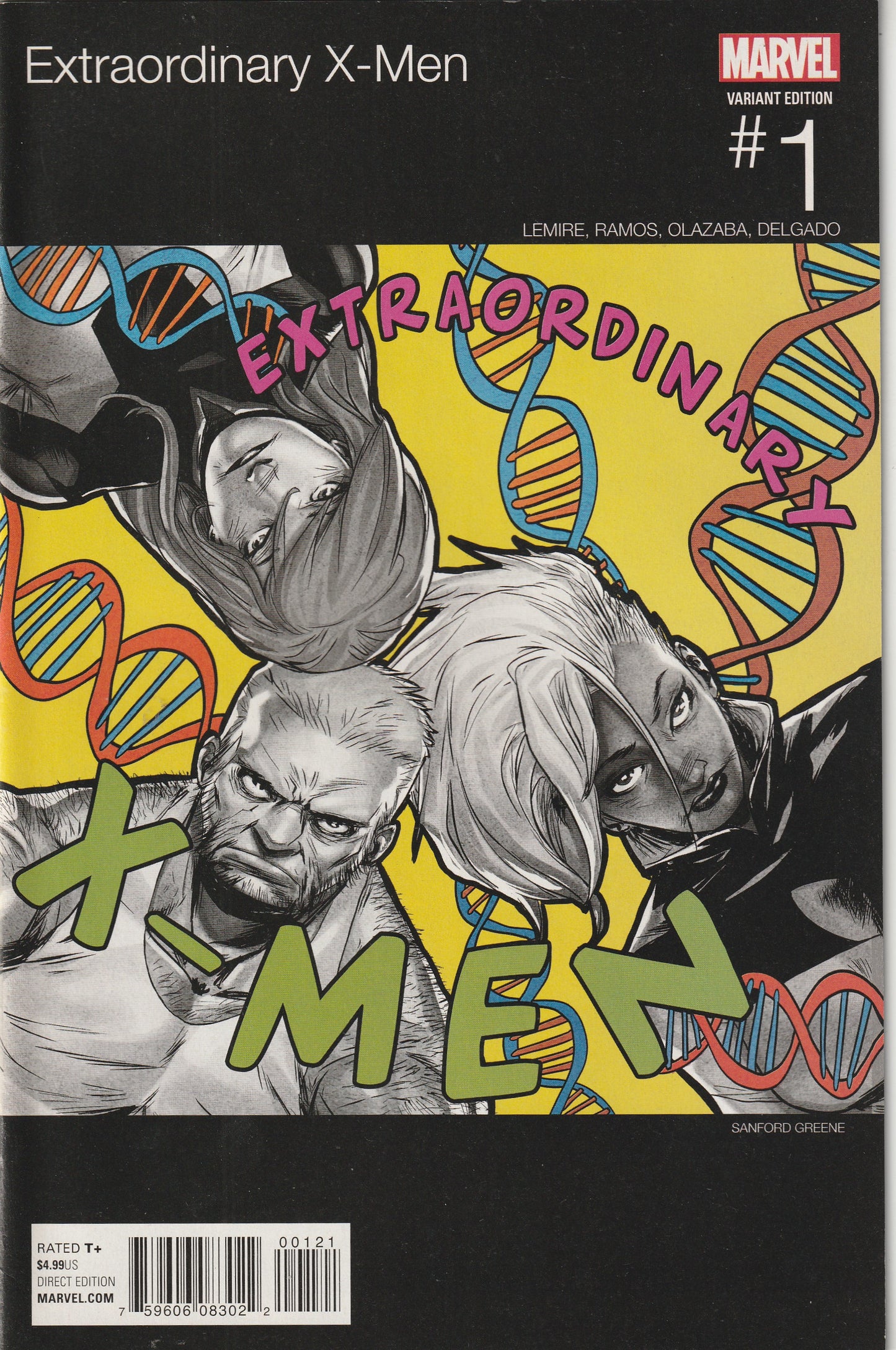 Extraordinary X-Men #1 (2016) - Sanford Greene Marvel Hip-Hop Variant