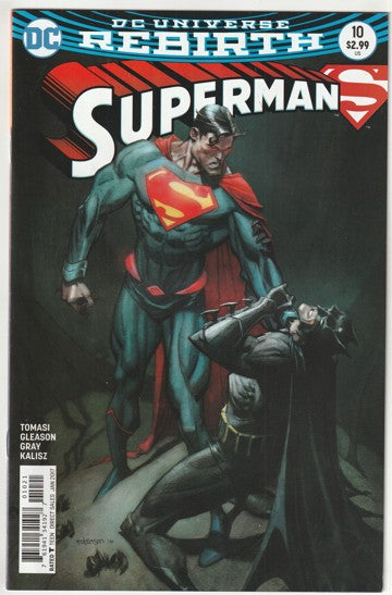 Superman #10 (2017) - Rebirth - 1st meeting of Jon Kent, Superboy and Damian Wayne, Robin Variant