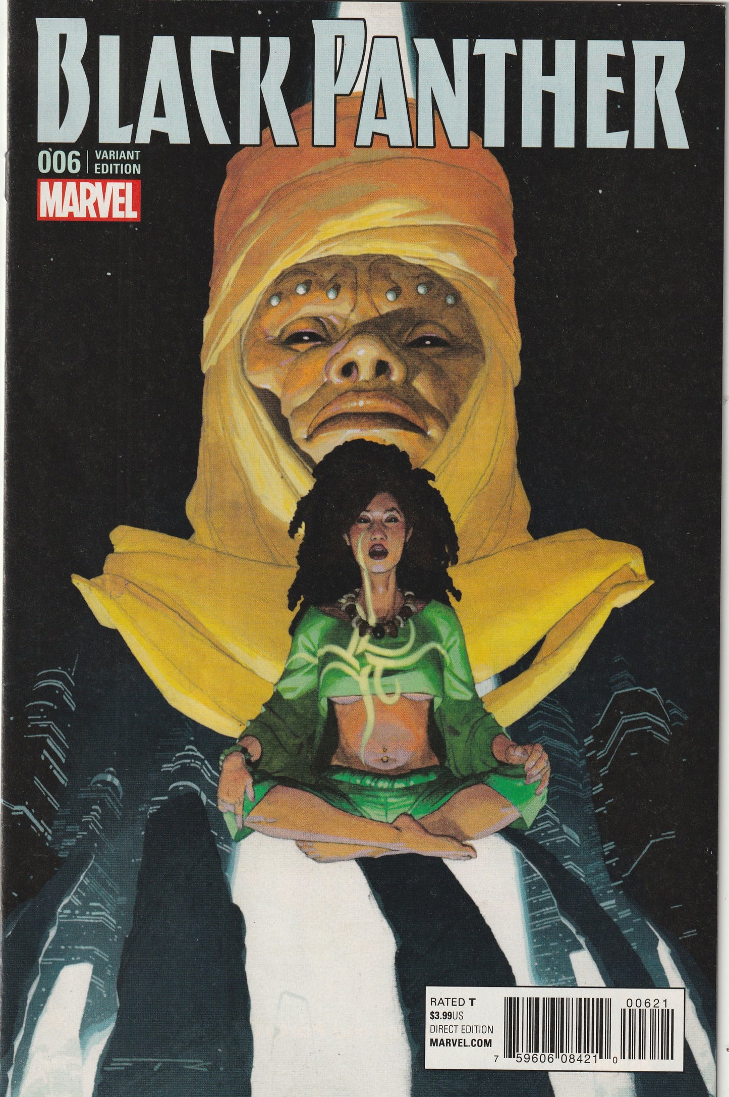 Black Panther #6 (2016) - Esad Ribic Connecting Variant Cover B