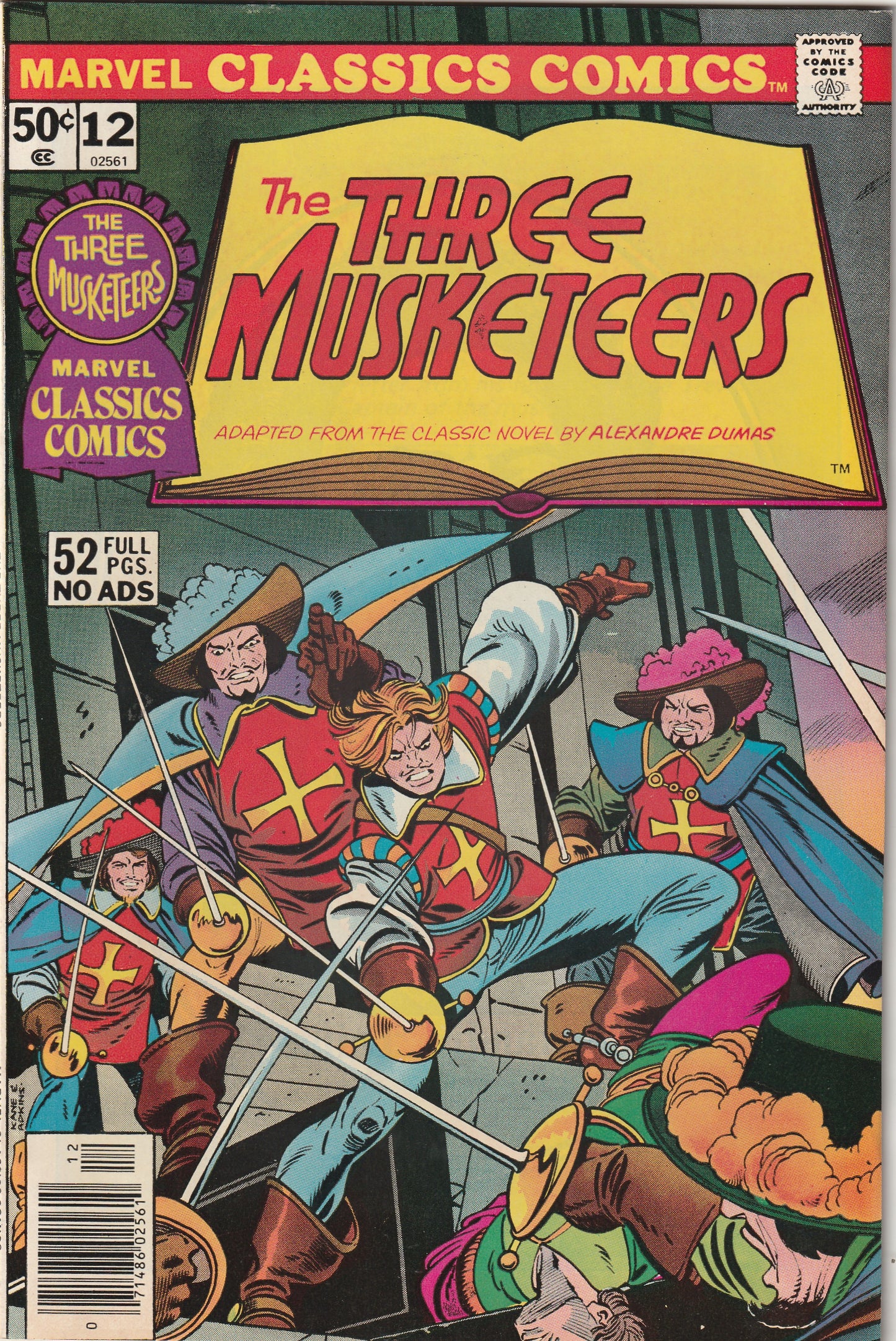 Marvel Classics Comics #12 (1976) - The Three Musketeers