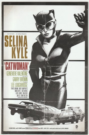 Catwoman #40 (2015) - The New 52 Dave Johnson Movie Poster Variant Cover - Bullitt