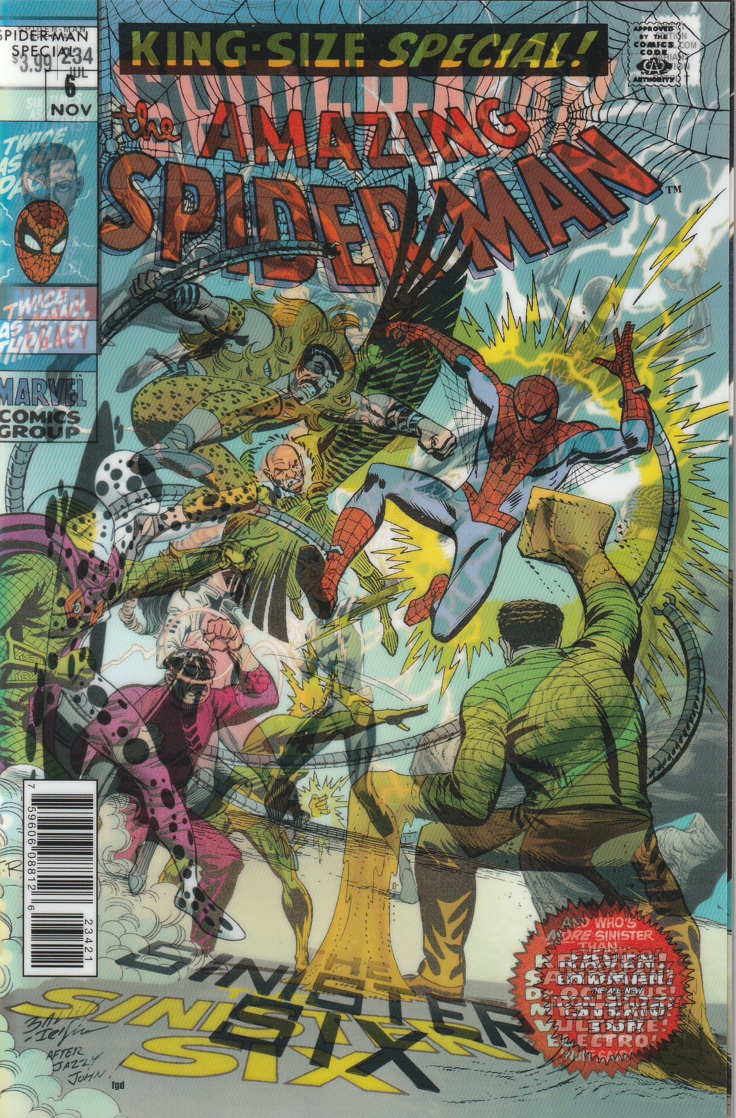 Spider-Man #234 (2018) - Mark Bagley Lenticular Homage Variant Cover