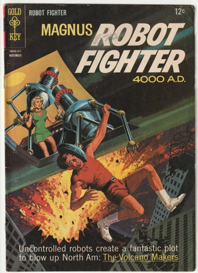 Magnus Robot Fighter #12 (1965) - Painted cover
