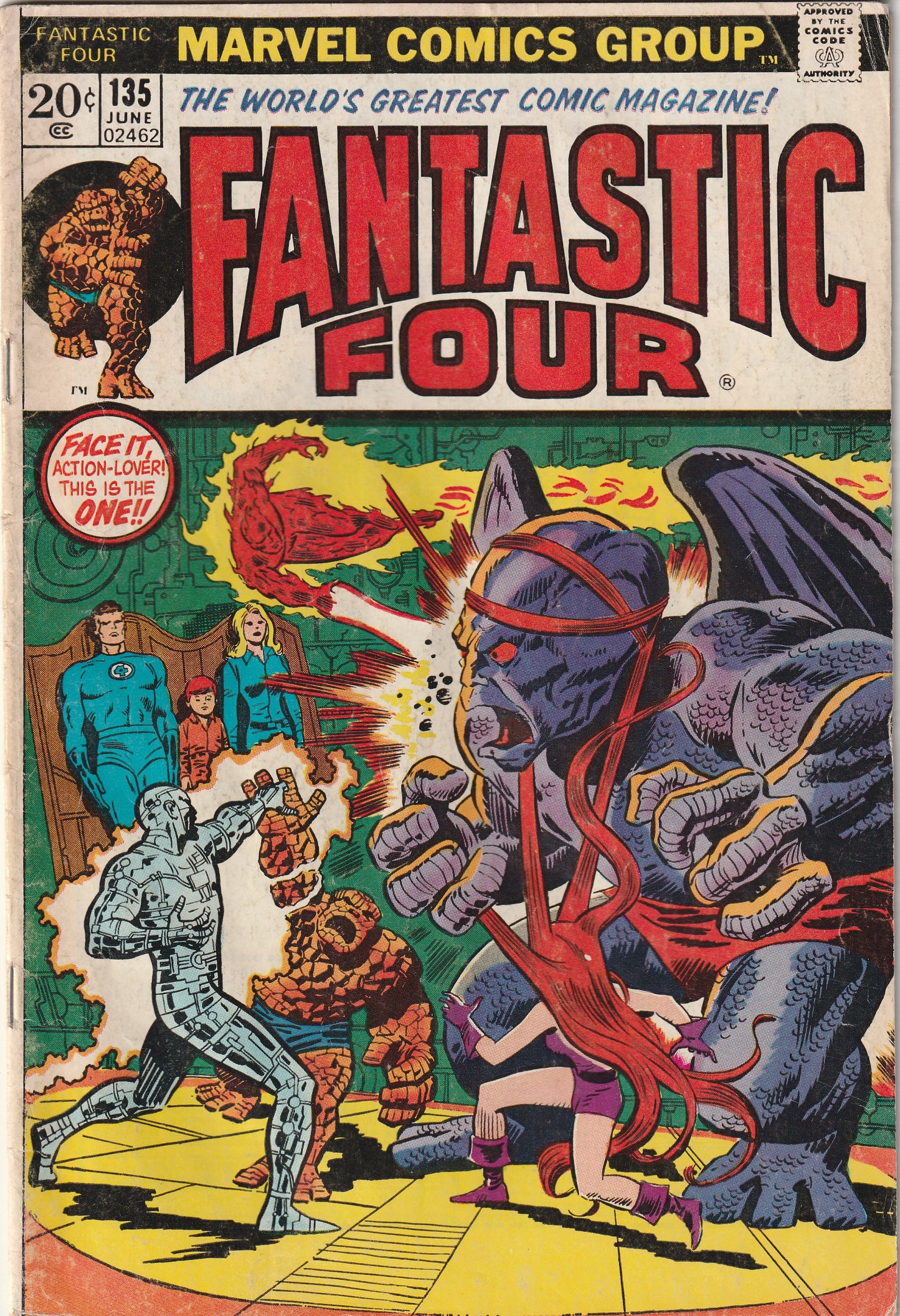 Fantastic Four #135 (1973) - Gregory Gideon & Dragon Man Appearance