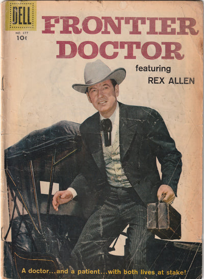 Dell Four Color #877 (1957) - Frontier Doctor - Photo cover. Alex Toth art