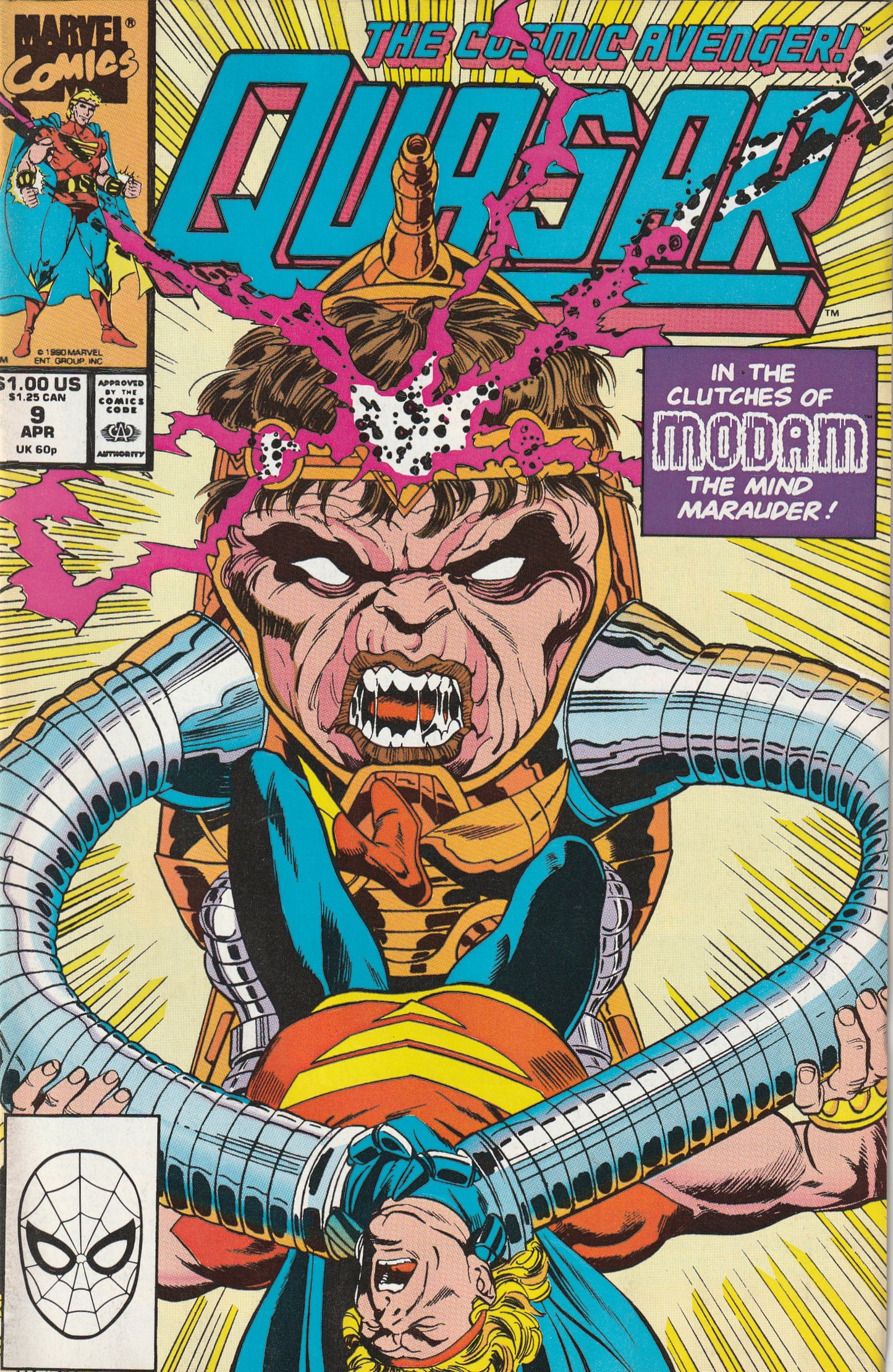 Quasar #9 (1990) - 1st Appearance of Captain Atlas