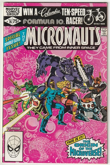 Micronauts #35 (1981) - Double sized issue, Origin of the Microverse