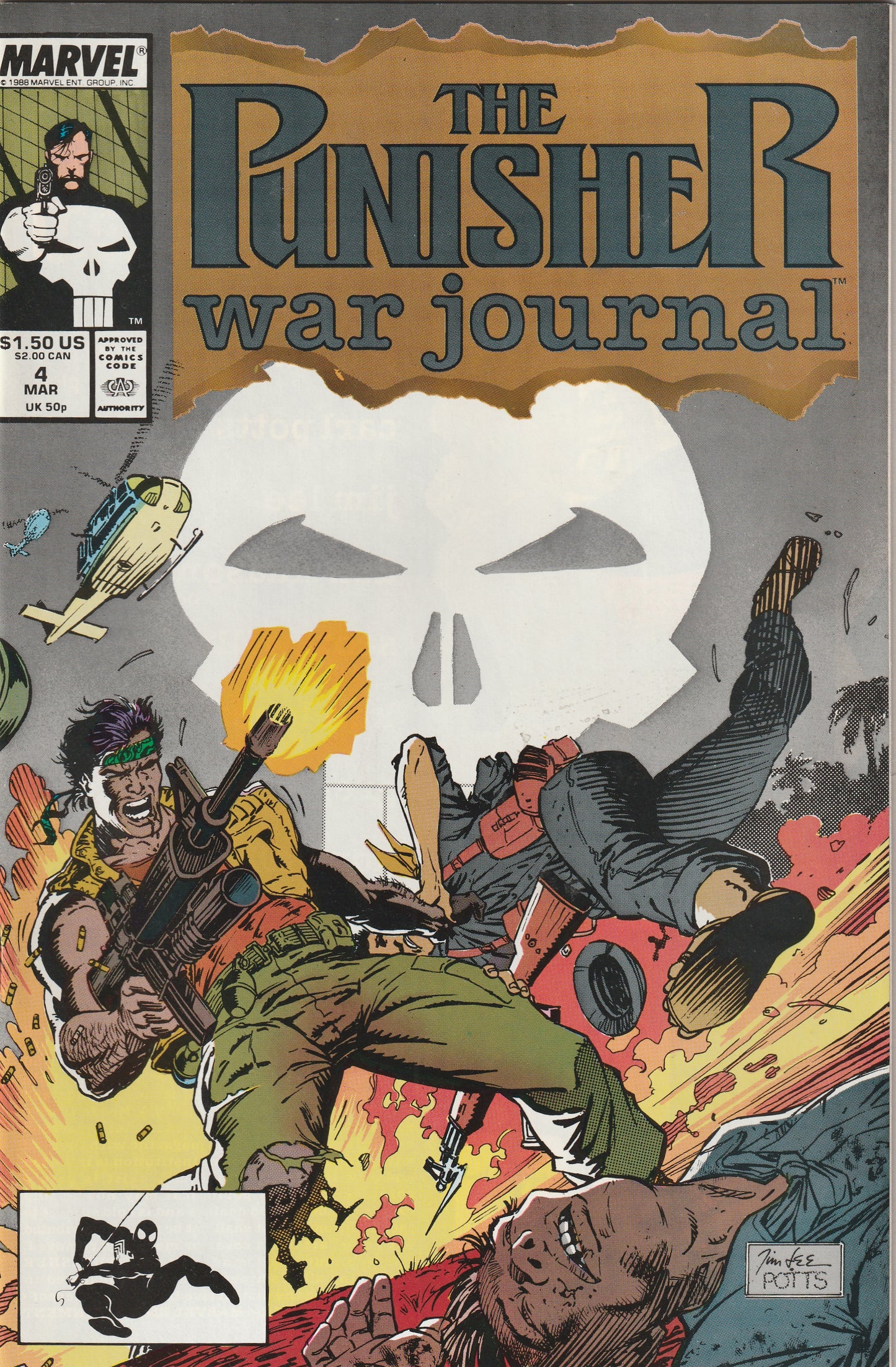 Punisher War Journal #4 (1989) - Jim Lee cover
