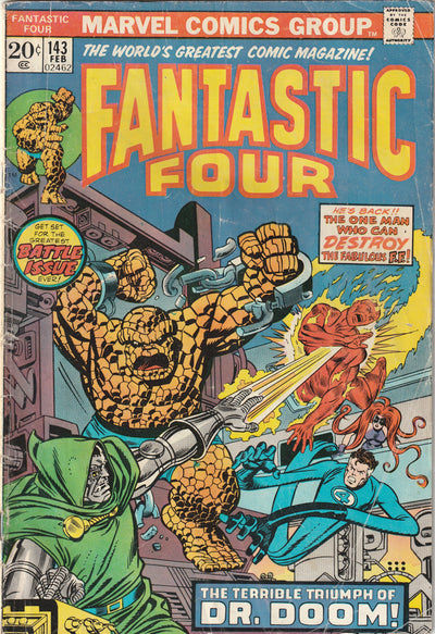 Fantastic Four #143 (1973) - Doctor Doom Appearance