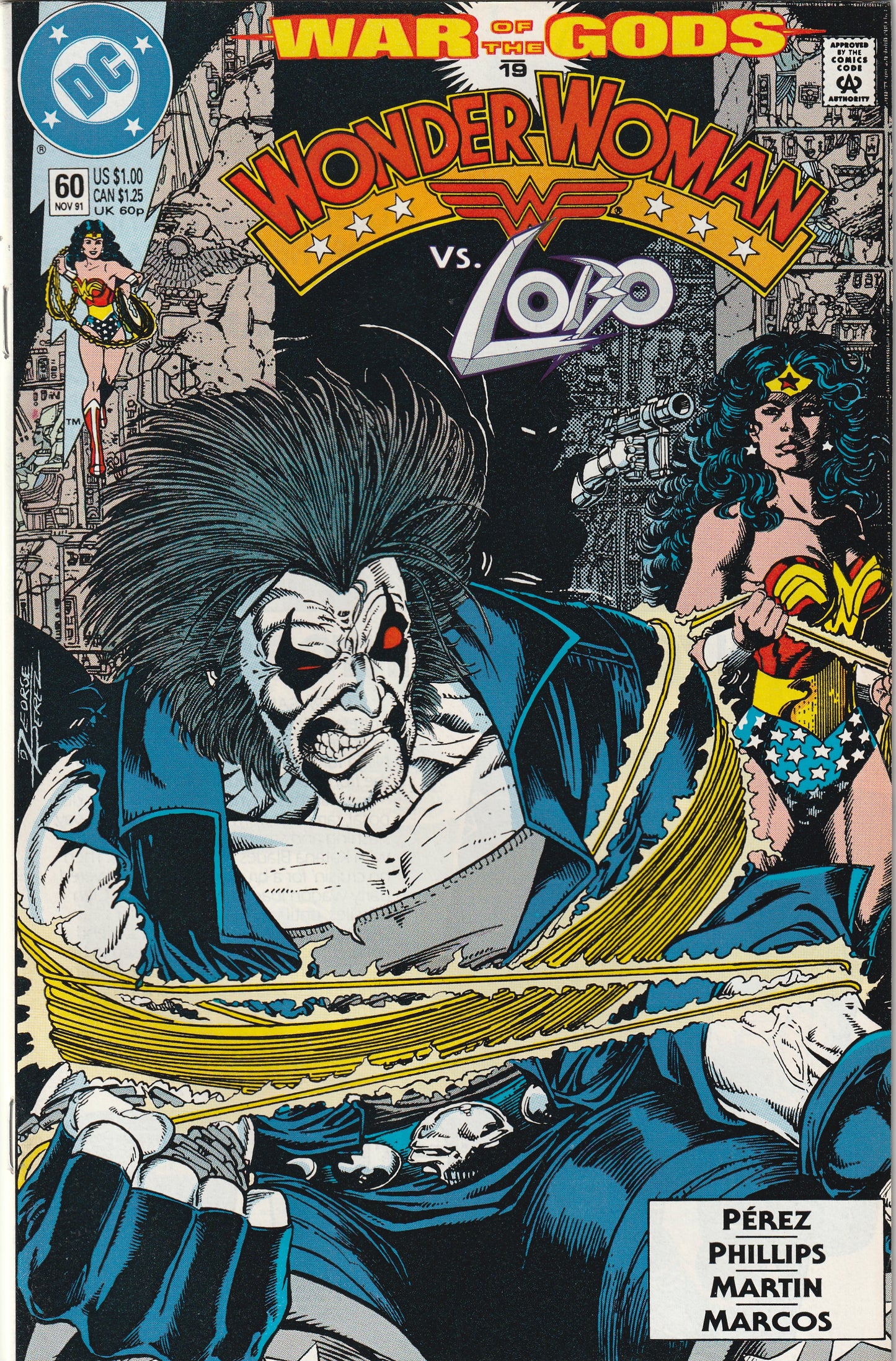 Wonder Woman #60 (1991) - vs Lobo
